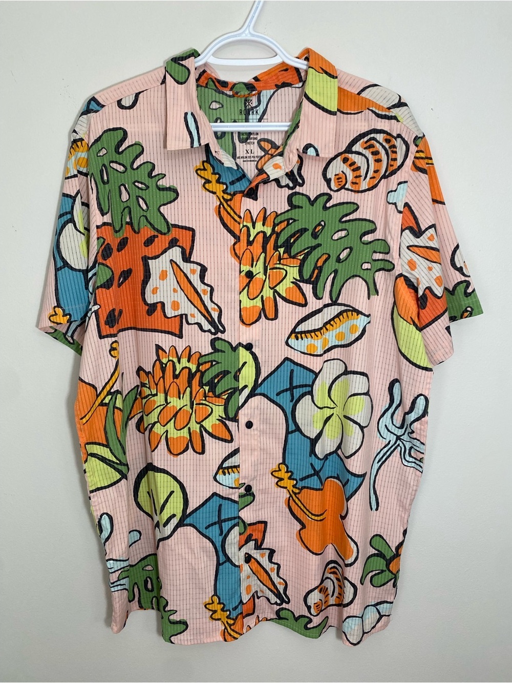 Roark Tropical Button-Down Shirt XL